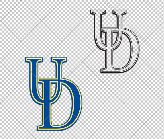 Delaware Blue Hens Secondary 2009 004, Svg, Dxf, Eps, Png - SvgShopArt