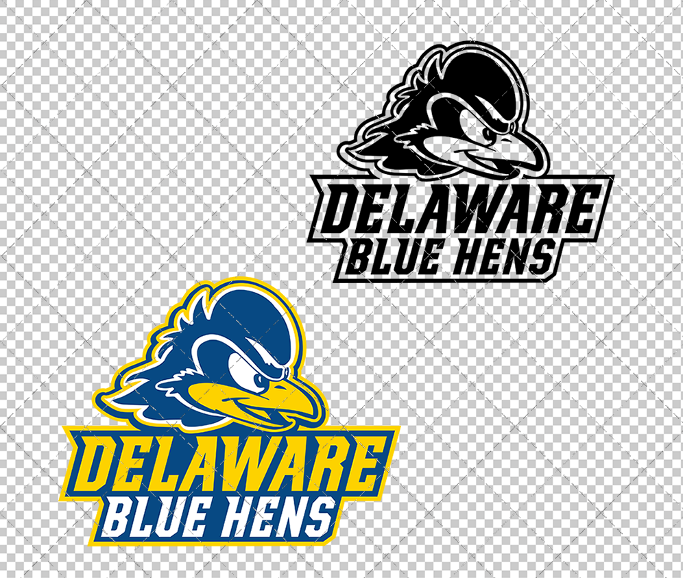 Delaware Blue Hens Secondary 2018 002, Svg, Dxf, Eps, Png - SvgShopArt