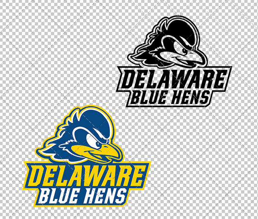 Delaware Blue Hens Secondary 2018 002, Svg, Dxf, Eps, Png - SvgShopArt