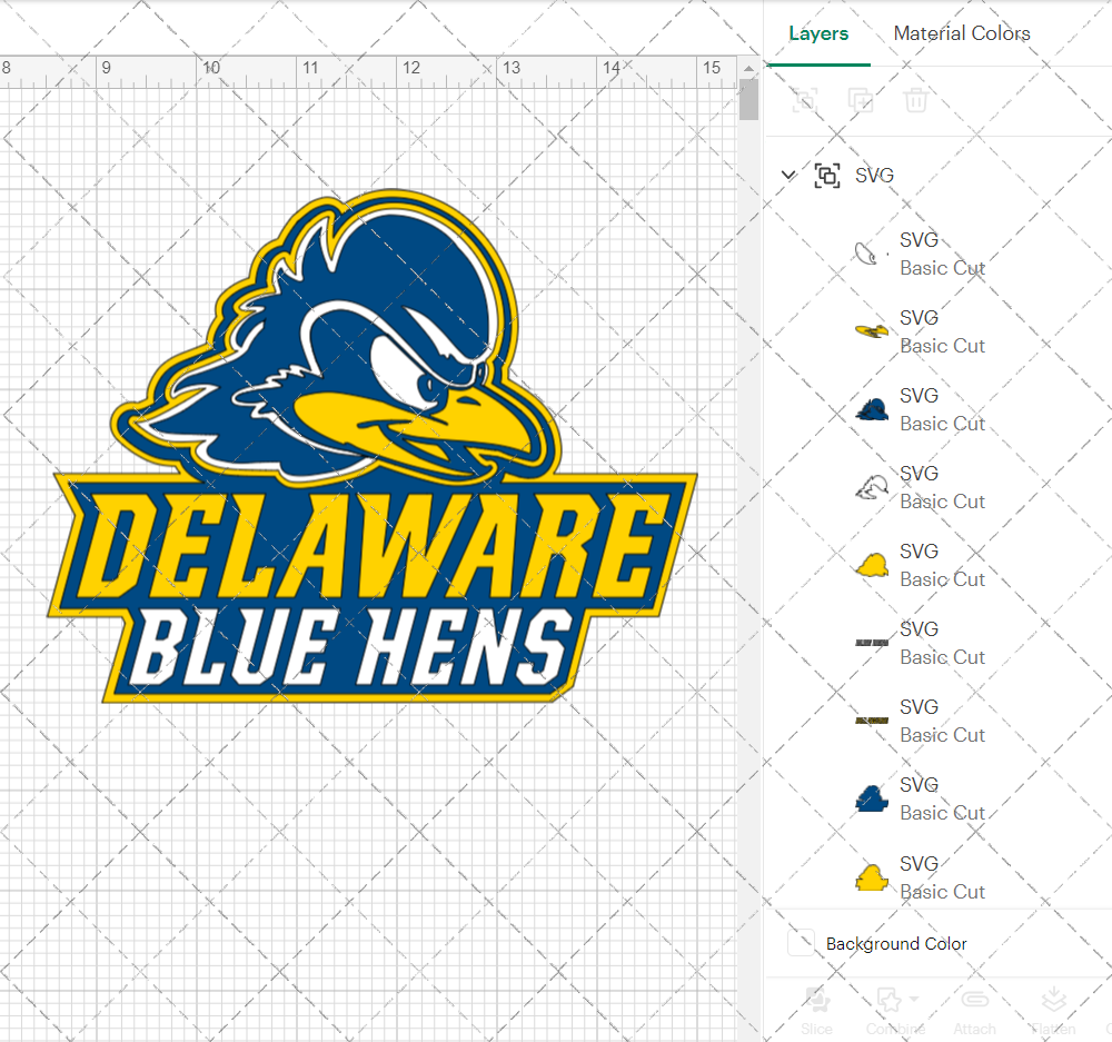 Delaware Blue Hens Secondary 2018 002, Svg, Dxf, Eps, Png - SvgShopArt