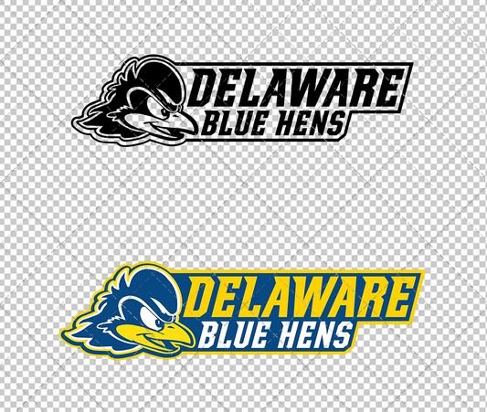 Delaware Blue Hens Secondary 2018, Svg, Dxf, Eps, Png - SvgShopArt