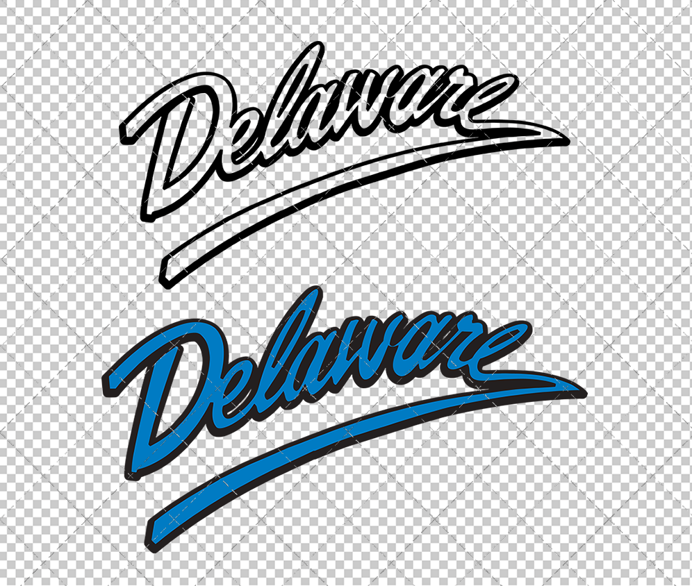 Delaware Blue Hens Wordmark 1999, Svg, Dxf, Eps, Png - SvgShopArt