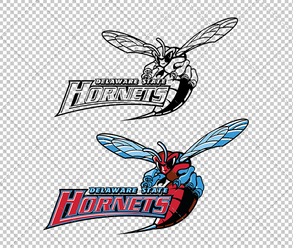 Delaware State Hornets 2001, Svg, Dxf, Eps, Png - SvgShopArt