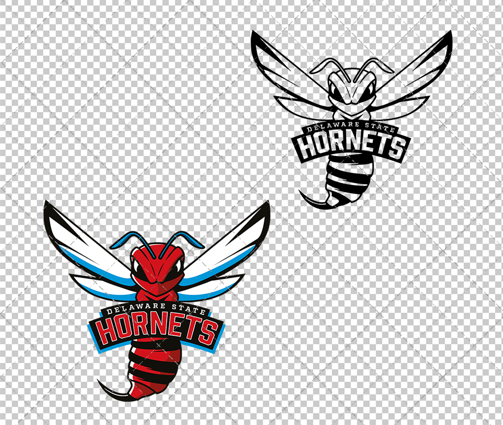 Delaware State Hornets 2023, Svg, Dxf, Eps, Png - SvgShopArt