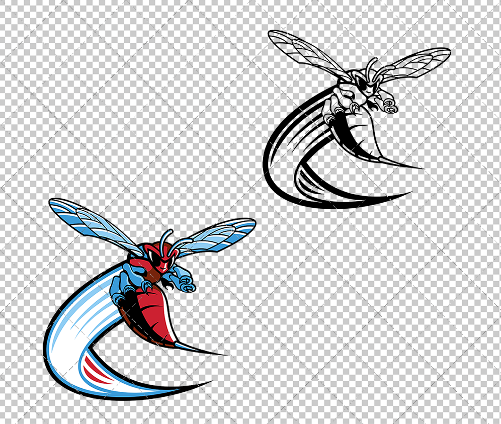 Delaware State Hornets Alternate 2001 002, Svg, Dxf, Eps, Png - SvgShopArt