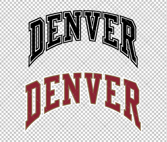 Denver Pioneers 2018 002, Svg, Dxf, Eps, Png - SvgShopArt