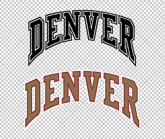 Denver Pioneers 2018 003, Svg, Dxf, Eps, Png - SvgShopArt