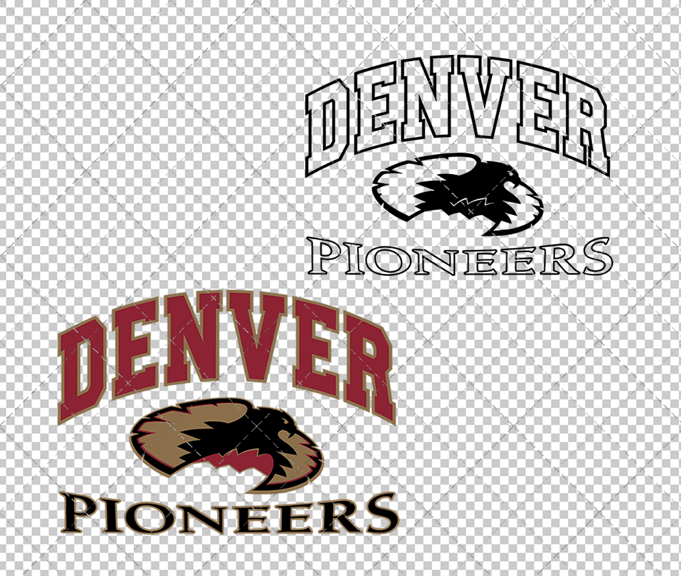 Denver Pioneers Alternate 1999, Svg, Dxf, Eps, Png - SvgShopArt