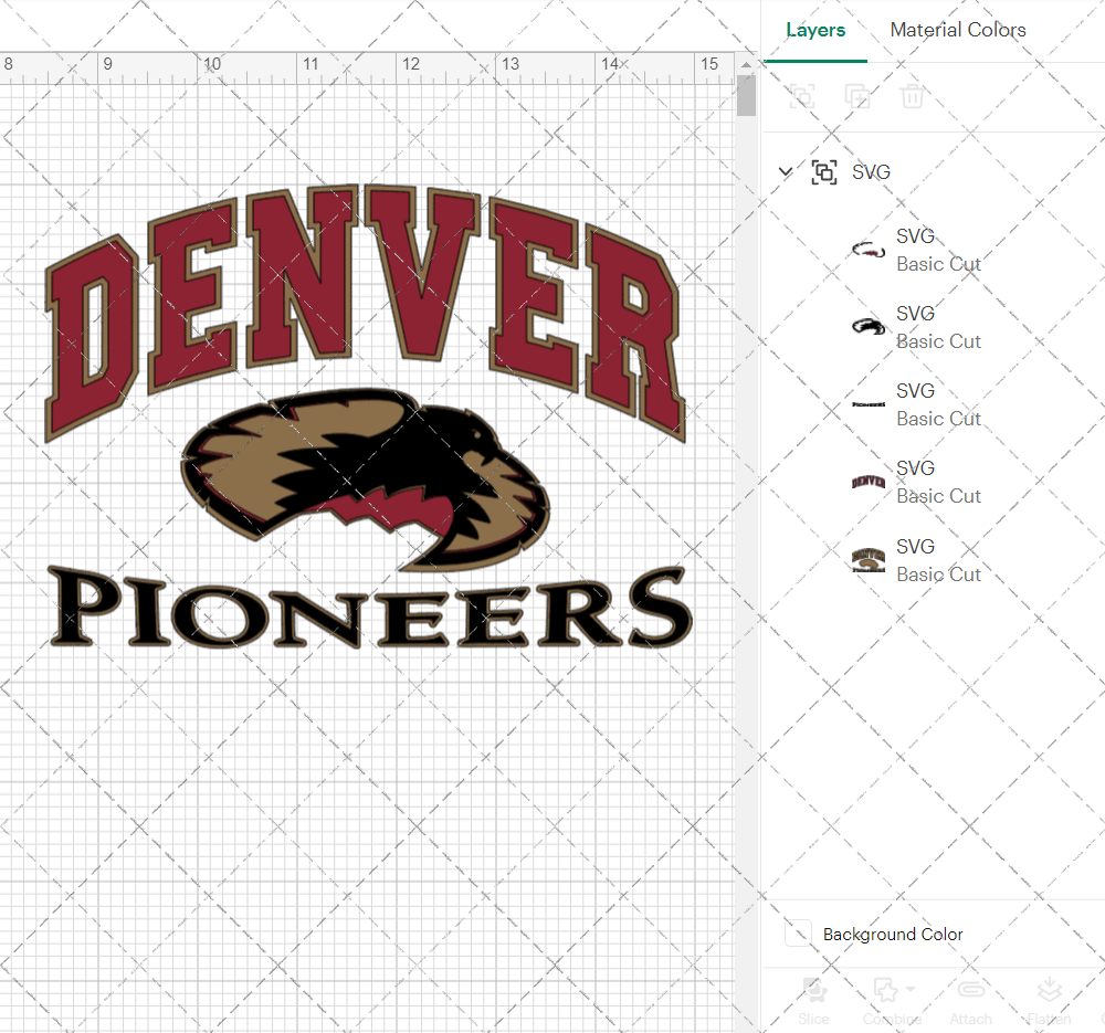 Denver Pioneers Alternate 1999, Svg, Dxf, Eps, Png - SvgShopArt