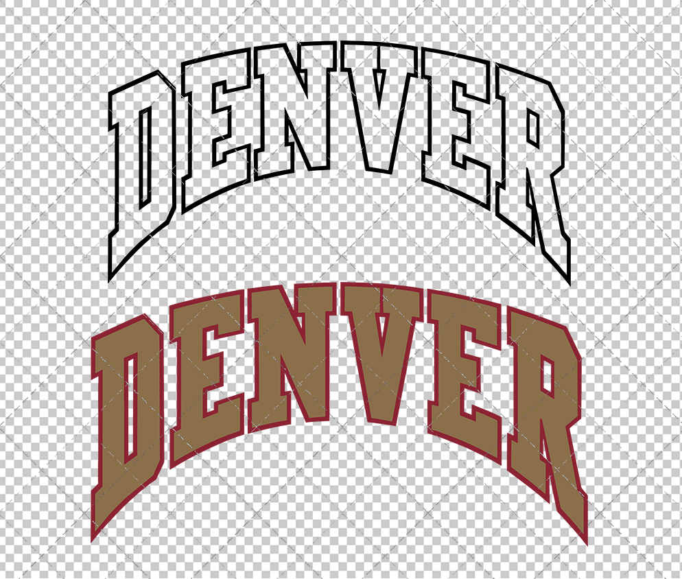Denver Pioneers Alternate 2018 002, Svg, Dxf, Eps, Png - SvgShopArt