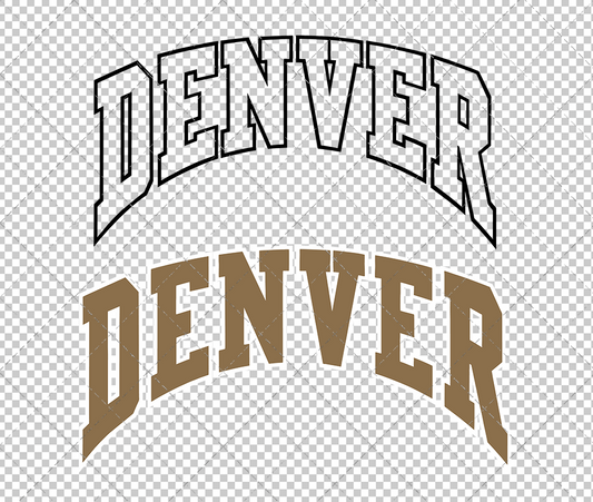 Denver Pioneers Alternate 2018 004, Svg, Dxf, Eps, Png - SvgShopArt