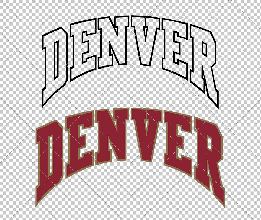 Denver Pioneers Alternate 2018, Svg, Dxf, Eps, Png - SvgShopArt