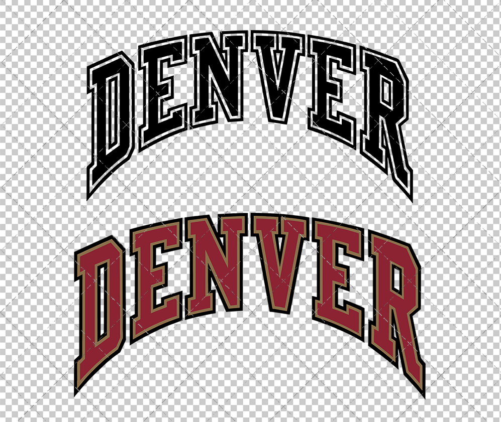 Denver Pioneers Secondary 2007, Svg, Dxf, Eps, Png - SvgShopArt