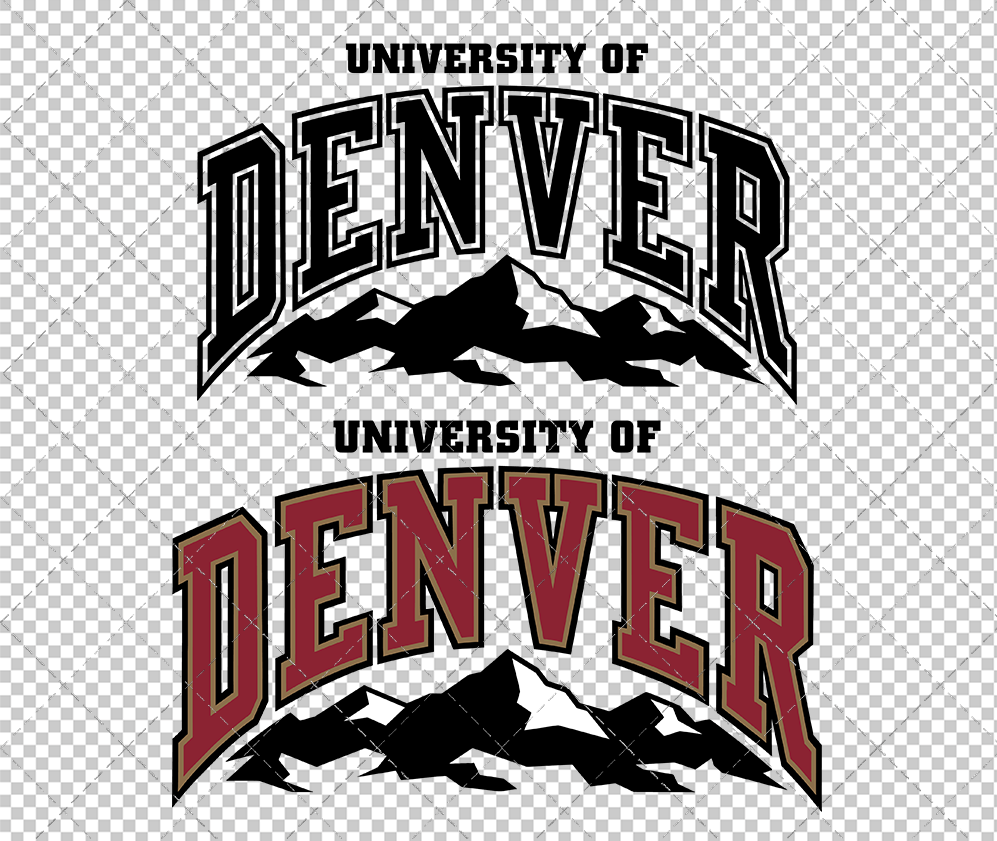 Denver Pioneers Secondary 2012, Svg, Dxf, Eps, Png - SvgShopArt