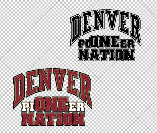 Denver Pioneers Secondary 2018, Svg, Dxf, Eps, Png - SvgShopArt