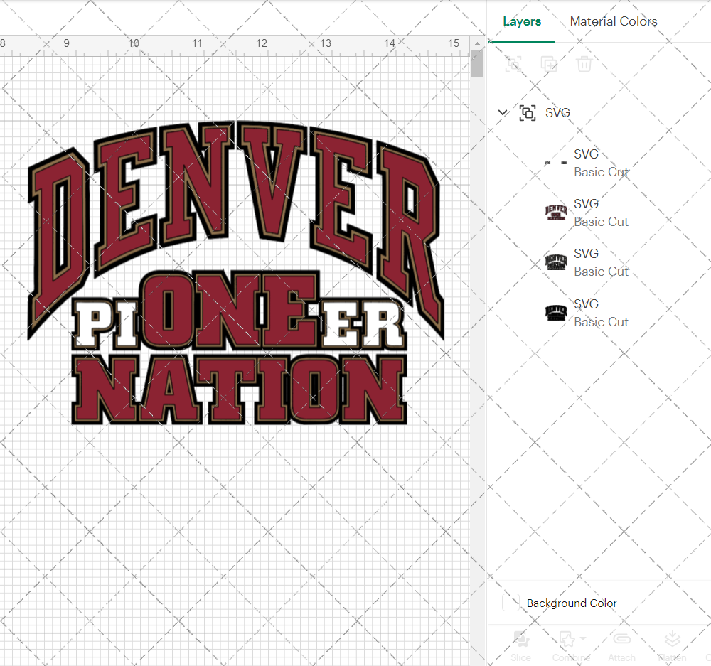 Denver Pioneers Secondary 2018, Svg, Dxf, Eps, Png - SvgShopArt