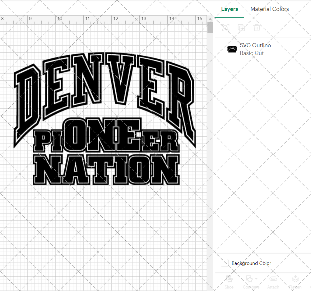 Denver Pioneers Secondary 2018, Svg, Dxf, Eps, Png - SvgShopArt