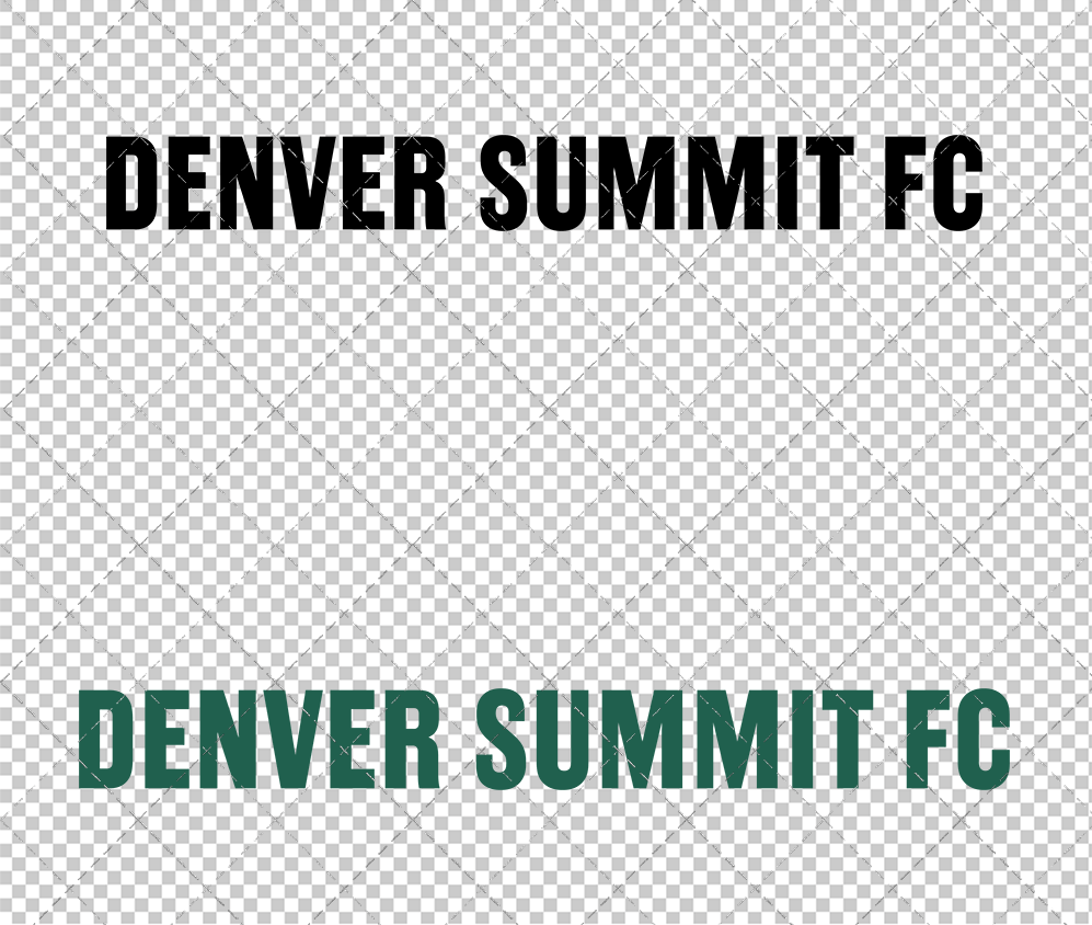 Denver Summit FC Wordmarks 2026 002, Svg, Dxf, Eps, Png - SvgShopArt