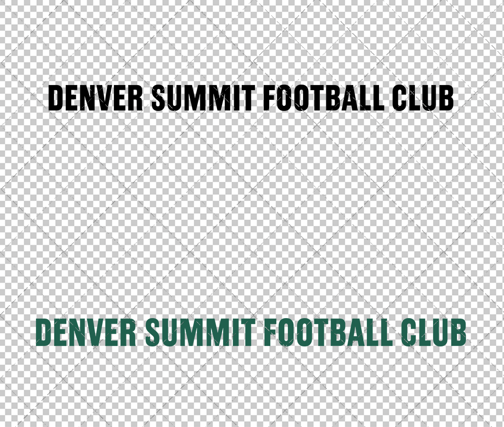 Denver Summit FC Wordmarks 2026 003, Svg, Dxf, Eps, Png - SvgShopArt