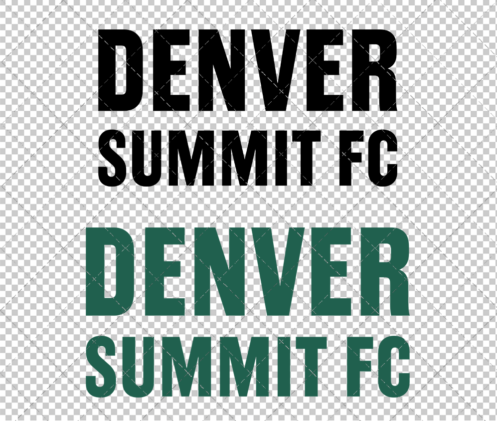 Denver Summit FC Wordmarks 2026, Svg, Dxf, Eps, Png - SvgShopArt