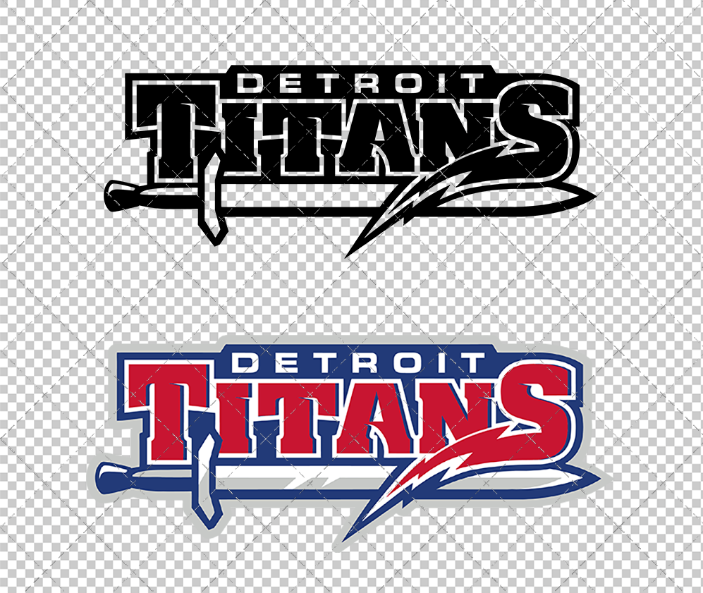 Detroit Mercy Titans Secondary 2008 002, Svg, Dxf, Eps, Png - SvgShopArt