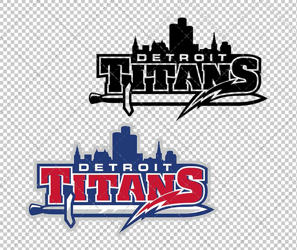 Detroit Mercy Titans Secondary 2008, Svg, Dxf, Eps, Png - SvgShopArt