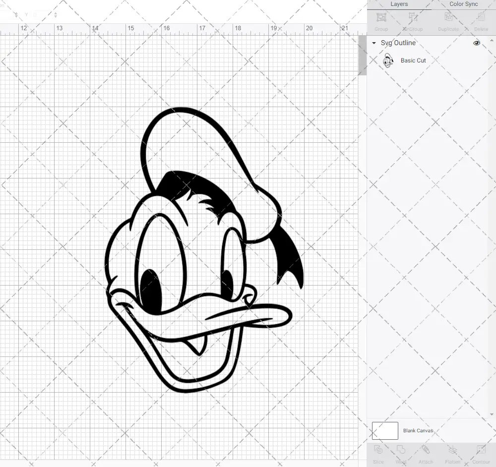 Donald Duck 004, Svg, Dxf, Eps, Png SvgShopArt