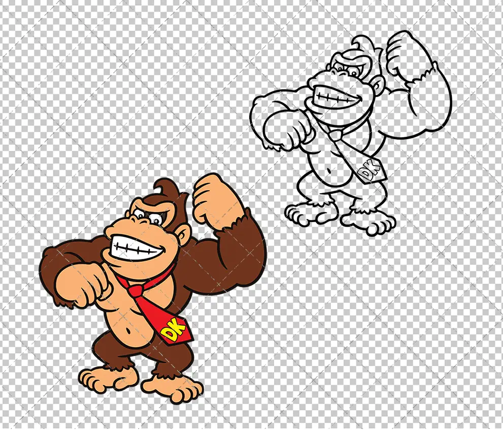 Donkey Kong - Super Mario Bros, Svg, Dxf, Eps, Png SvgShopArt