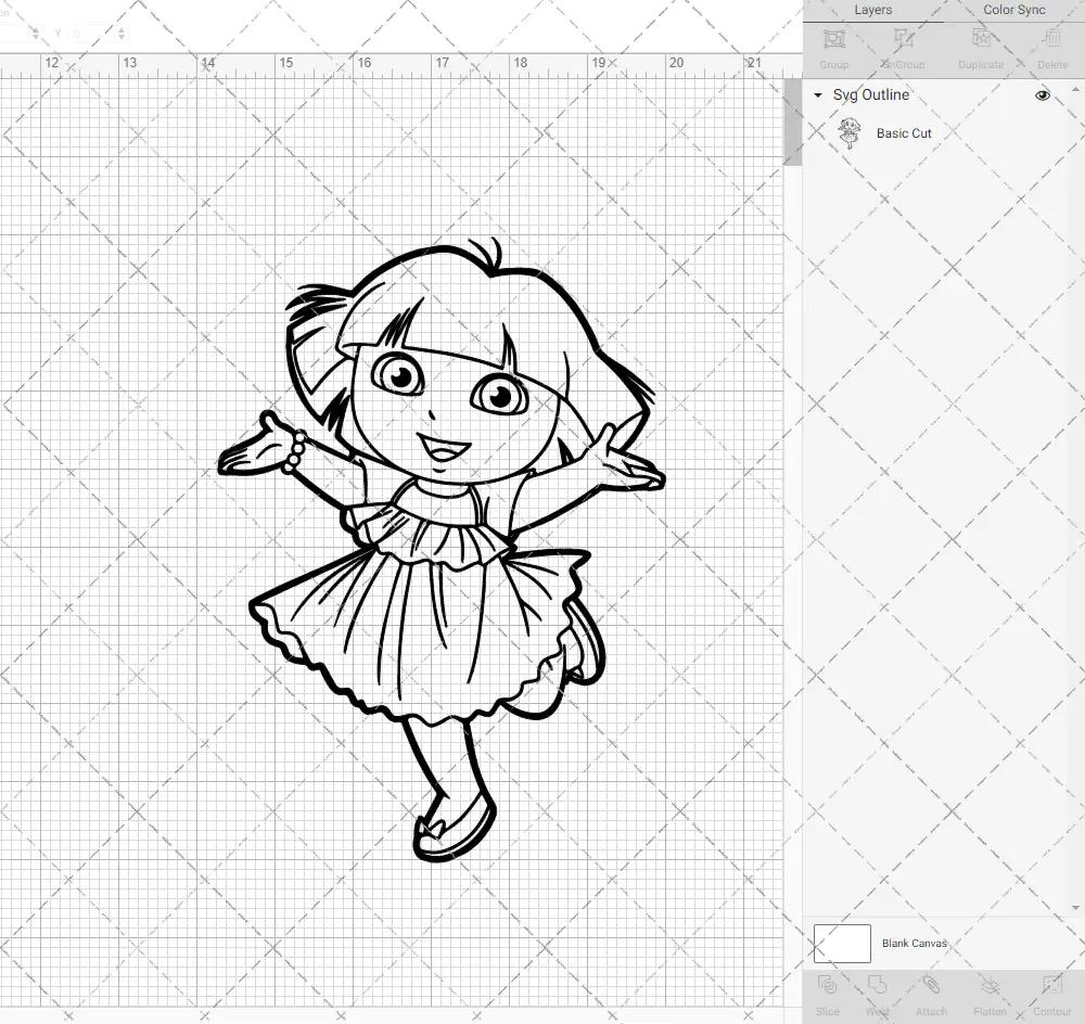 Dora - Dora the Explorer 003, Svg, Dxf, Eps, Png - SvgShopArt