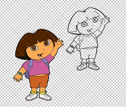 Dora - Dora the Explorer, Svg, Dxf, Eps, Png SvgShopArt