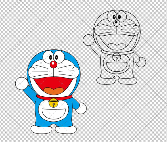 Doraemon 003, Svg, Dxf, Eps, Png SvgShopArt