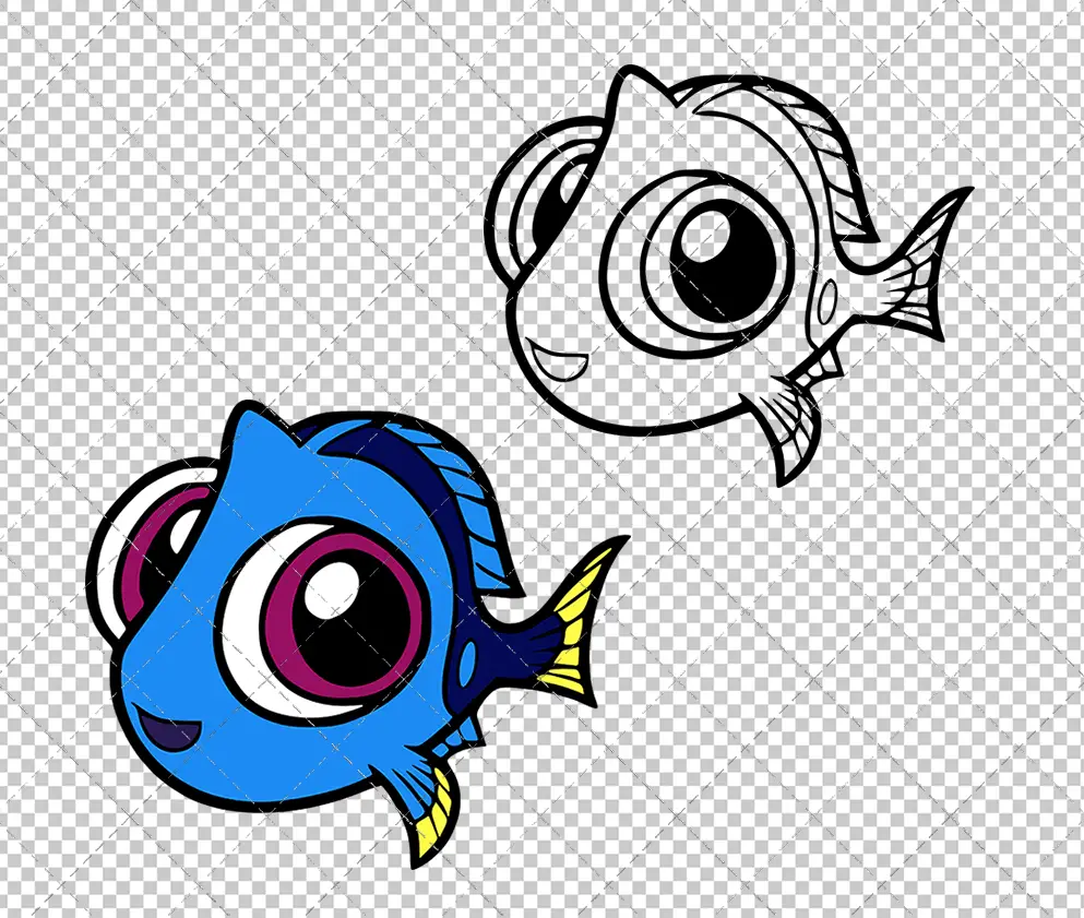Dory - Finding Dory 003, Svg, Dxf, Eps, Png SvgShopArt