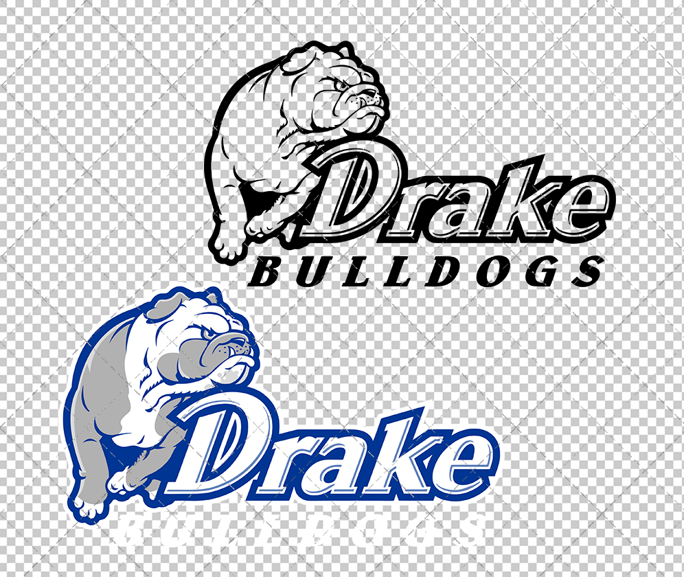 Drake Bulldogs 2005 002, Svg, Dxf, Eps, Png - SvgShopArt