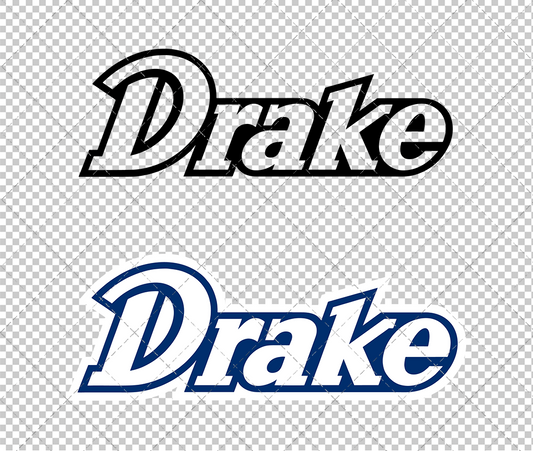 Drake Bulldogs Wordmark 2011 002, Svg, Dxf, Eps, Png - SvgShopArt