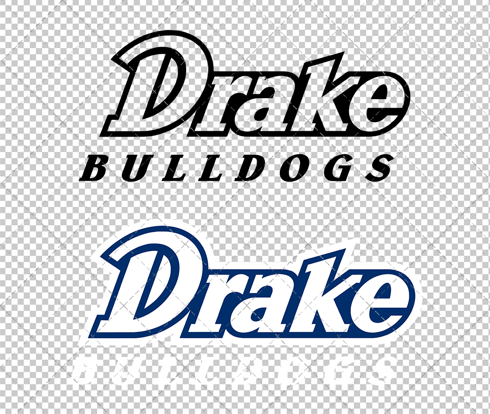 Drake Bulldogs Wordmark 2011 004, Svg, Dxf, Eps, Png - SvgShopArt