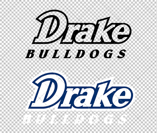 Drake Bulldogs Wordmark 2011 004, Svg, Dxf, Eps, Png - SvgShopArt