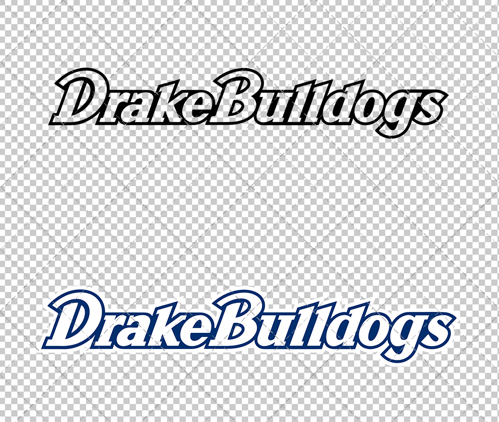 Drake Bulldogs Wordmark 2011 006, Svg, Dxf, Eps, Png - SvgShopArt