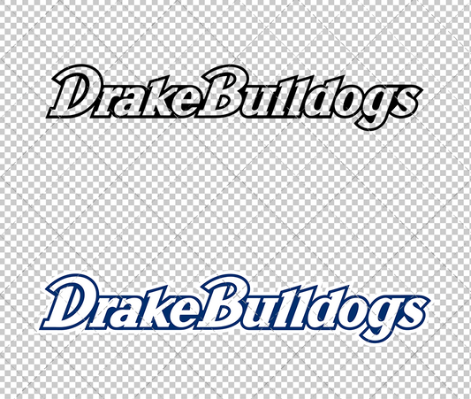 Drake Bulldogs Wordmark 2011 006, Svg, Dxf, Eps, Png - SvgShopArt