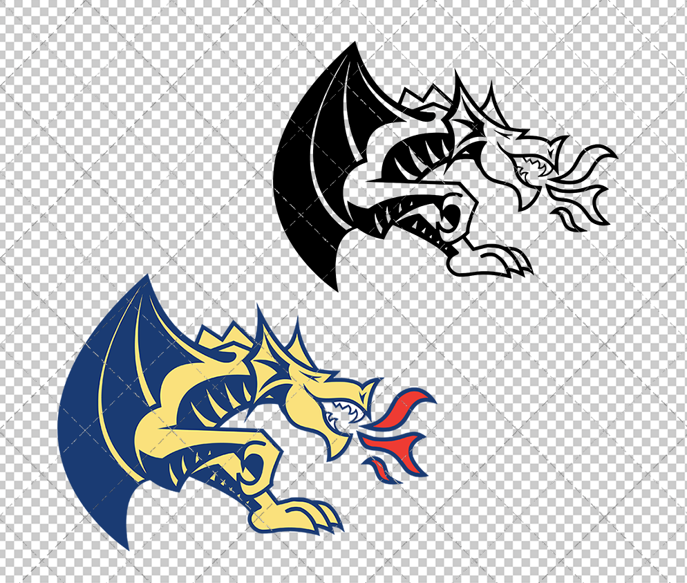 Drexel Dragons Alternate 1999, Svg, Dxf, Eps, Png - SvgShopArt
