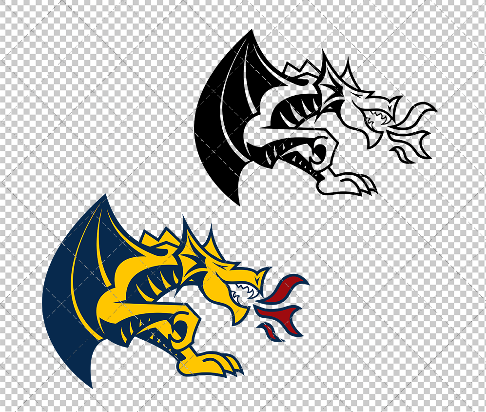 Drexel Dragons Alternate 2012, Svg, Dxf, Eps, Png - SvgShopArt