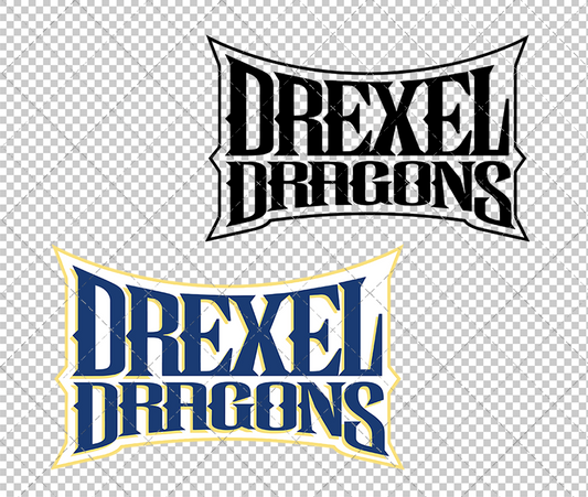 Drexel Dragons Wordmark 1999 005, Svg, Dxf, Eps, Png - SvgShopArt