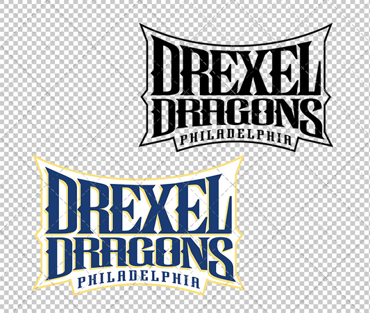 Drexel Dragons Wordmark 1999 006, Svg, Dxf, Eps, Png - SvgShopArt