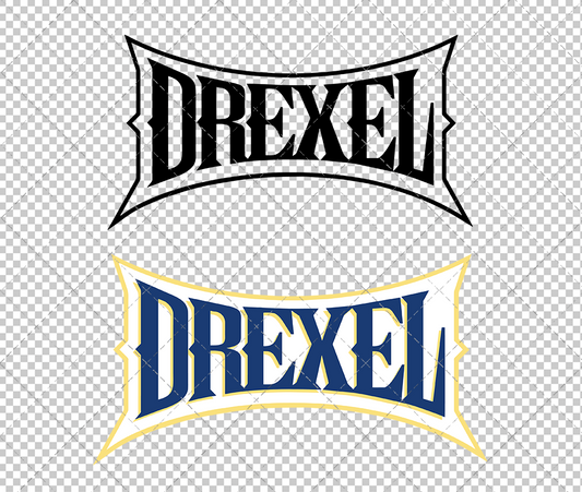 Drexel Dragons Wordmark 2007 002, Svg, Dxf, Eps, Png - SvgShopArt