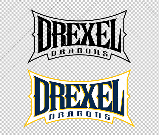 Drexel Dragons Wordmark 2012 005, Svg, Dxf, Eps, Png - SvgShopArt