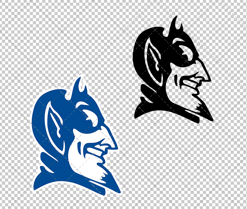 Duke Blue Devils Alternate 1981 002, Svg, Dxf, Eps, Png - SvgShopArt