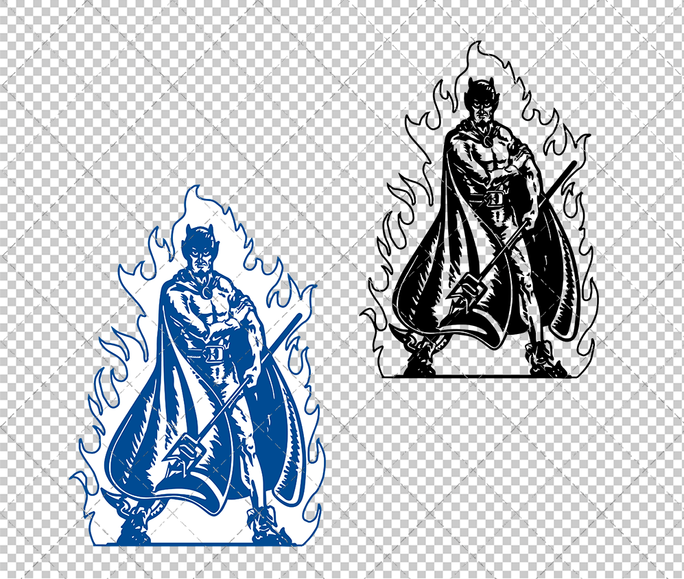 Duke Blue Devils Secondary 1971 003, Svg, Dxf, Eps, Png - SvgShopArt