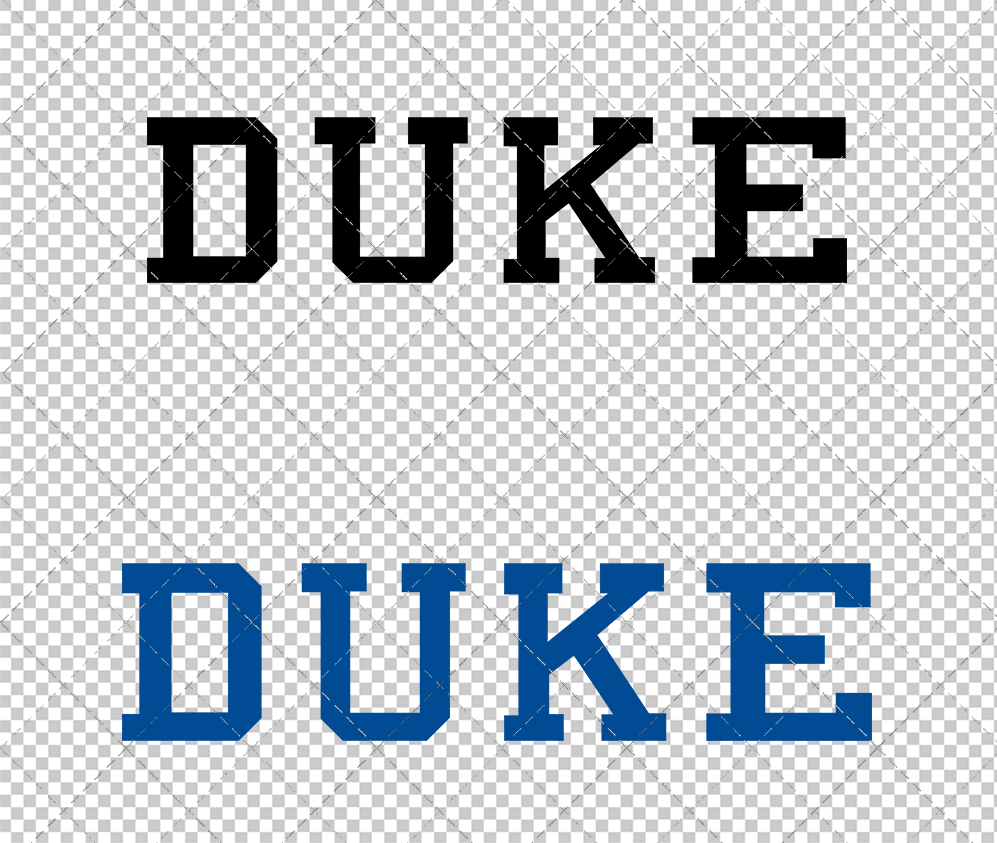 Duke Blue Devils Wordmark 1971, Svg, Dxf, Eps, Png - SvgShopArt