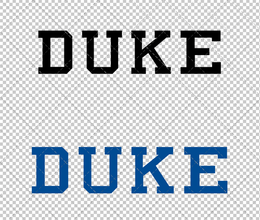 Duke Blue Devils Wordmark 1971, Svg, Dxf, Eps, Png - SvgShopArt