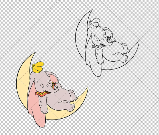 Dumbo 004, Svg, Dxf, Eps, Png SvgShopArt