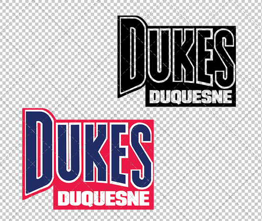 Duquesne Dukes Alternate 1998, Svg, Dxf, Eps, Png - SvgShopArt